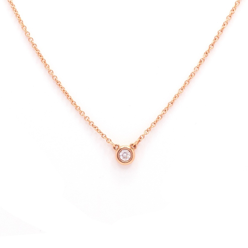 Tiffany & Co. 18K Rose Gold 0.12ct Elsa Peretti Diamond by The Yard